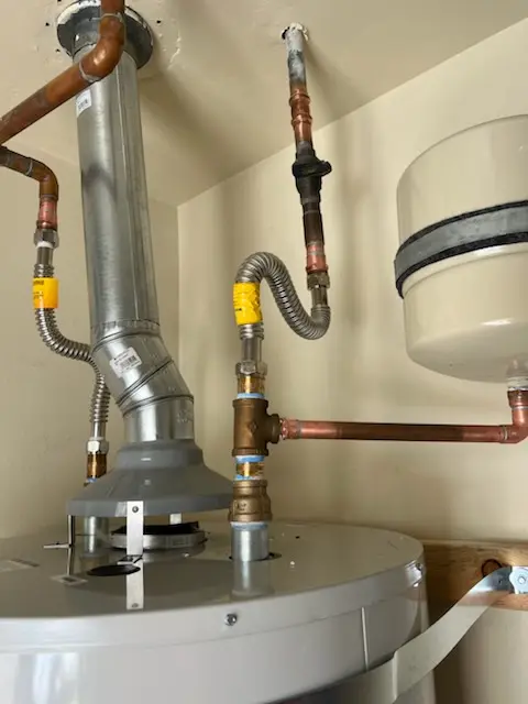Water heater installation and plumbing repair in Rolling View